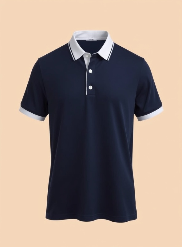 Contrast Collar Polo Shirt